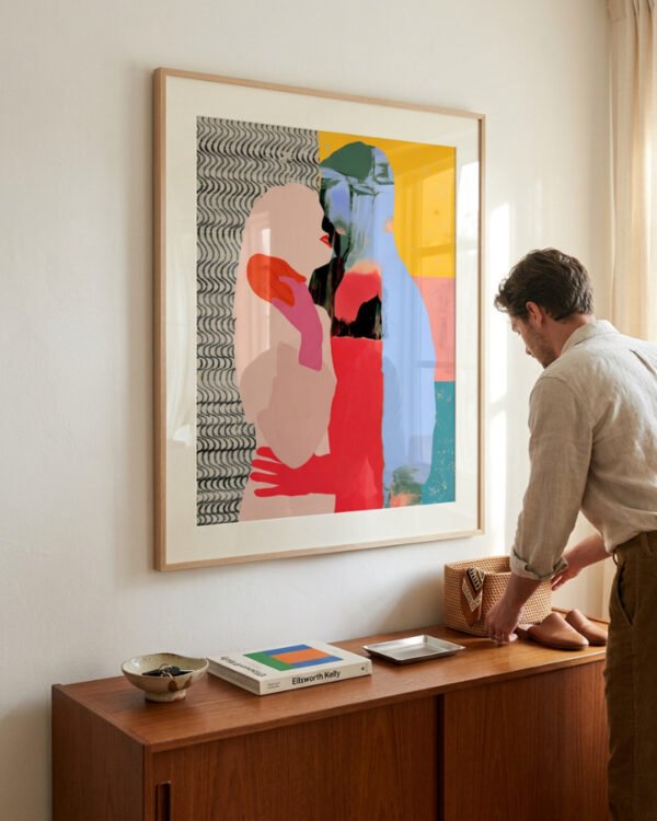 Shop Such a thing is not meant to last Abstract passion love red Art Print, Canvas Print - available at 83oranges.com by artist Uma Gokhale India