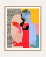 Shop Such a thing is not meant to last Abstract passion love red Art Print, Canvas Print - available at 83oranges.com by artist Uma Gokhale India