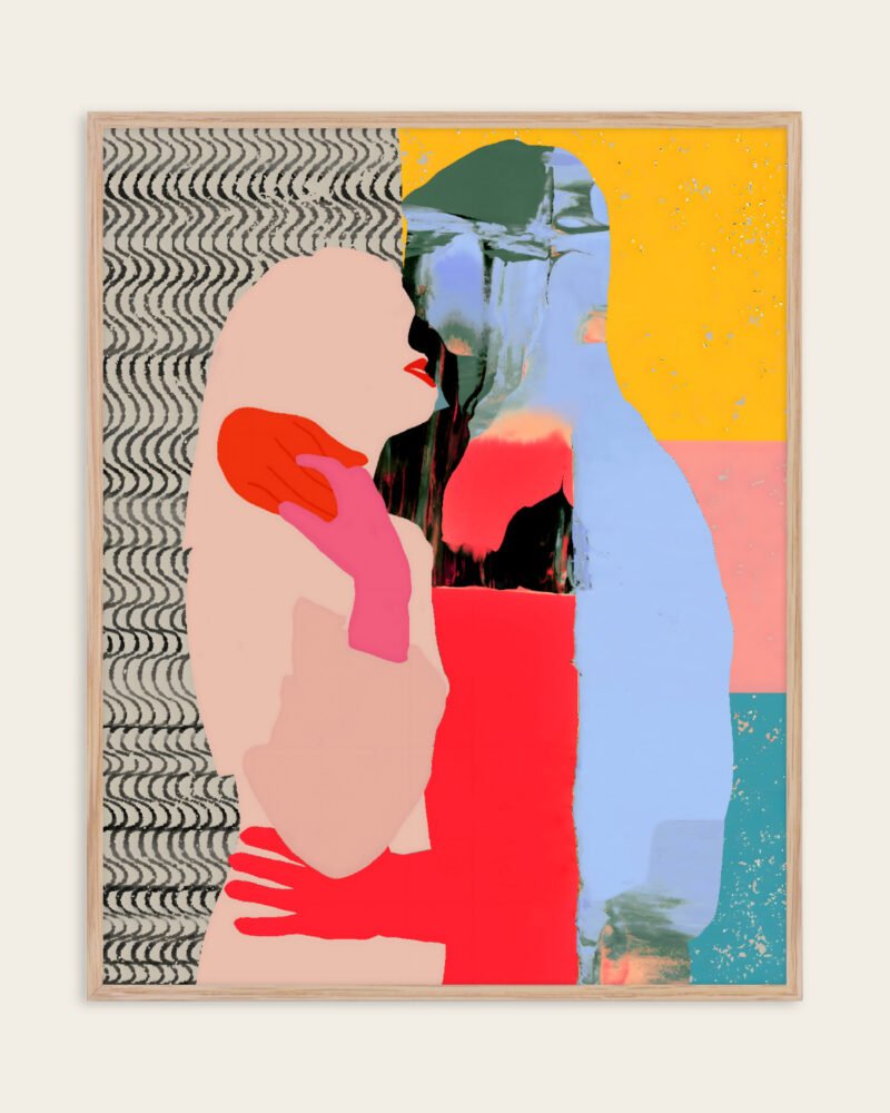 Shop Such a thing is not meant to last Abstract passion love red Art Print, Canvas Print - available at 83oranges.com by artist Uma Gokhale India
