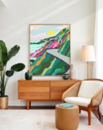 Shop The best is yet to come abstract landscape travel nature Art Print, Canvas Print - available at 83oranges.com by artist Uma Gokhale India Shop The best is yet to come abstract landscape travel nature Art Print, Canvas Print - available at 83oranges.com by artist Uma Gokhale India