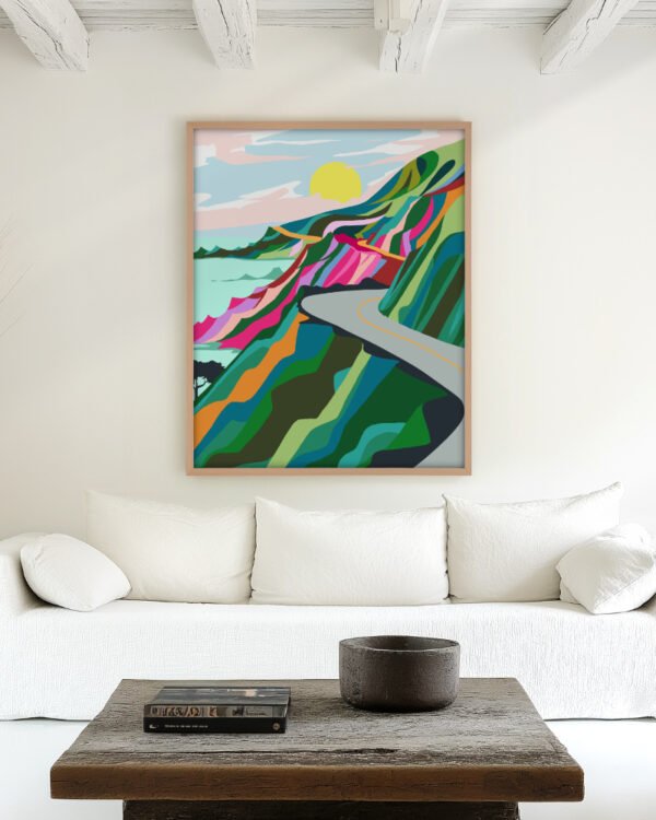 Shop The best is yet to come abstract landscape travel nature Art Print, Canvas Print - available at 83oranges.com by artist Uma Gokhale India