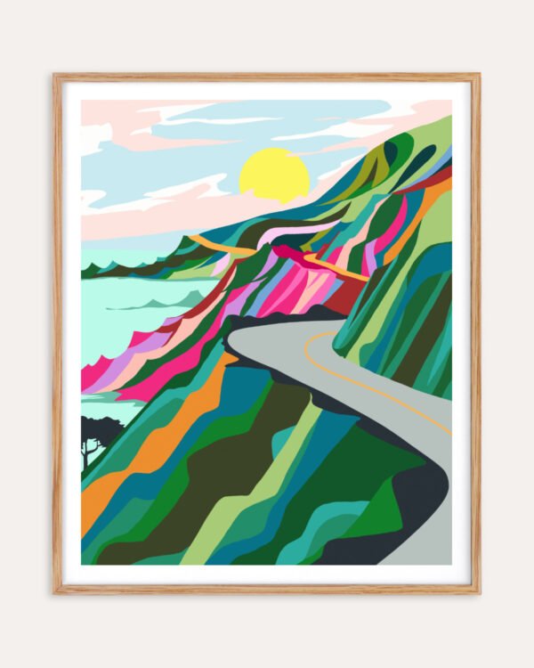 Shop The best is yet to come abstract landscape travel nature Art Print, Canvas Print - available at 83oranges.com by artist Uma Gokhale India