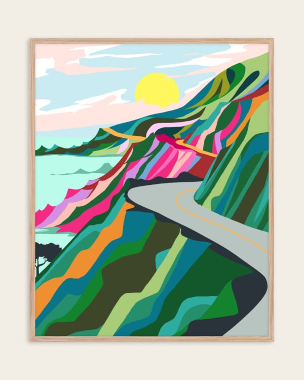 Shop The best is yet to come abstract landscape travel nature Art Print, Canvas Print - available at 83oranges.com by artist Uma Gokhale India