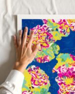 Shop The soul becomes dyed with the color of its thoughts floral Art Print, Canvas Print - available at 83oranges.com by artist Uma Gokhale India