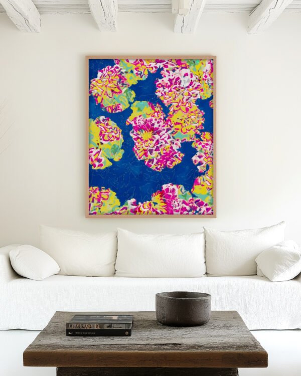 Shop The soul becomes dyed with the color of its thoughts floral Art Print, Canvas Print - available at 83oranges.com by artist Uma Gokhale India