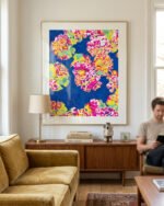 Shop The soul becomes dyed with the color of its thoughts floral Art Print, Canvas Print - available at 83oranges.com by artist Uma Gokhale India