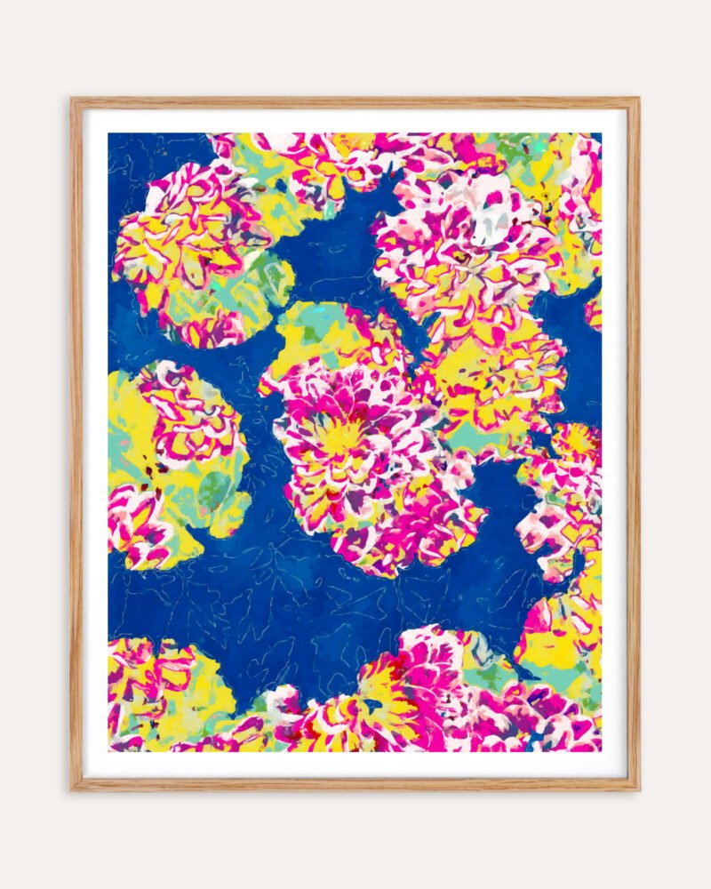 Shop The soul becomes dyed with the color of its thoughts floral Art Print, Canvas Print - available at 83oranges.com by artist Uma Gokhale India
