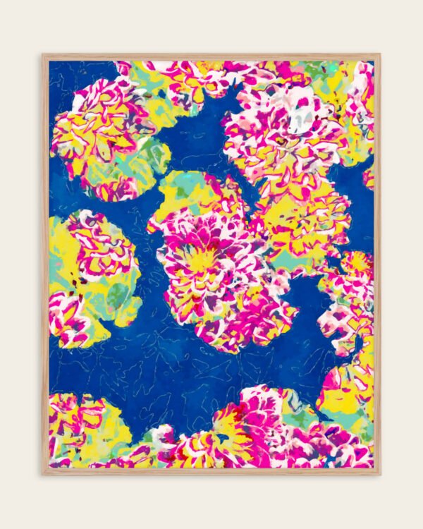 Shop The soul becomes dyed with the color of its thoughts floral Art Print, Canvas Print - available at 83oranges.com by artist Uma Gokhale India