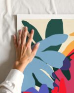 Shop Where flowers blossom so does hope abstract floral garden bold colorful botanical nature Art Print, Canvas Print - available at 83oranges.com by artist Uma Gokhale India