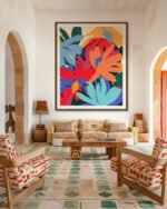 Shop Where flowers blossom so does hope abstract floral garden bold colorful botanical nature Art Print, Canvas Print - available at 83oranges.com by artist Uma Gokhale India Shop Where flowers blossom so does hope abstract floral garden bold colorful botanical nature Art Print, Canvas Print - available at 83oranges.com by artist Uma Gokhale India