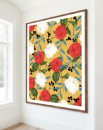 Shop floral obsession vintage botanical garden Art Print, Canvas Print - available at 83oranges.com by artist Uma Gokhale India Shop floral obsession vintage botanical garden Art Print, Canvas Print - available at 83oranges.com by artist Uma Gokhale India