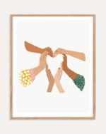 Shop Indiscrimination equality anti-racism love community Art Print, Canvas Print - available at 83oranges.com by artist Uma Gokhale India Shop Indiscrimination equality anti-racism love community Art Print, Canvas Print - available at 83oranges.com by artist Uma Gokhale India