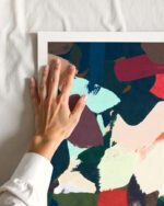 Shop Scandinavian warm browns abstract brushstrokes vivid Art Print, Canvas Print - available at 83oranges.com by artist Uma Gokhale India