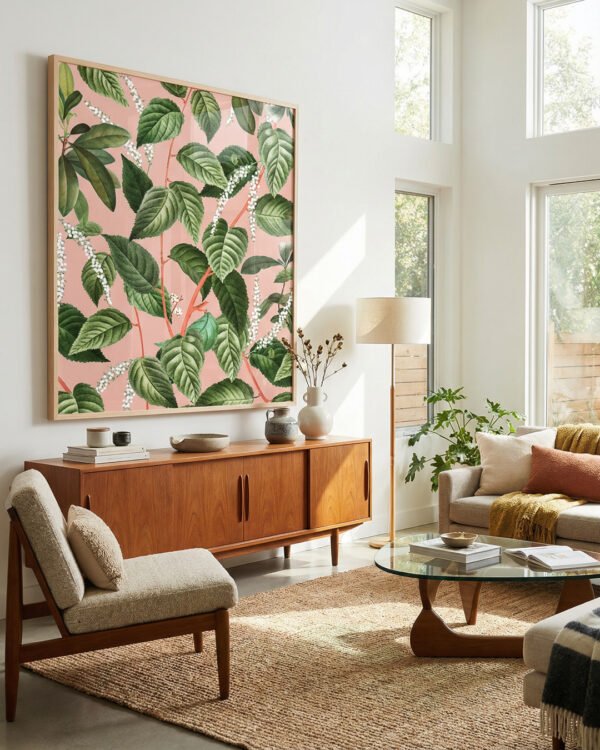 Shop How Lovely Is the Silence of Growing Things floral garden Art Print, Canvas Print - available at 83oranges.com by artist Uma Gokhale India