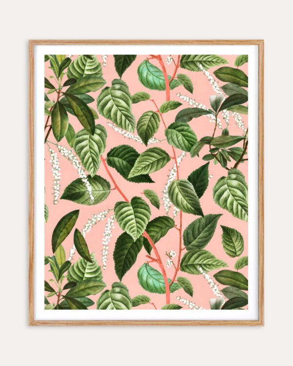 Shop How Lovely Is the Silence of Growing Things floral garden Art Print, Canvas Print - available at 83oranges.com by artist Uma Gokhale India