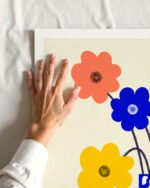 Shop Inheritance abstract flower pot quirky eclectic Art Print, Canvas Print, Commercial digital license & Instant download printable - available at 83oranges.com by artist Uma Gokhale India