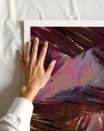 Shop Coffee Date Scandinavian warm browns abstract brushstrokes vivid Art Print, Canvas Print - available at 83oranges.com by artist Uma Gokhale India