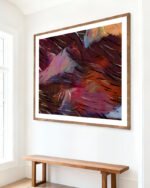 Shop Coffee Date Scandinavian warm browns abstract brushstrokes vivid Art Print, Canvas Print - available at 83oranges.com by artist Uma Gokhale India