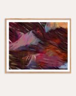 Shop Coffee Date Scandinavian warm browns abstract brushstrokes vivid Art Print, Canvas Print - available at 83oranges.com by artist Uma Gokhale India