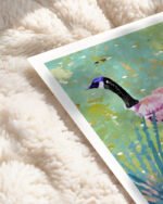 Shop Ducks in the moonlit pond birds animals forest nature family Art Print, Canvas Print - available at 83oranges.com by artist Uma Gokhale India Shop Ducks in the moonlit pond birds animals forest nature family Art Print, Canvas Print - available at 83oranges.com by artist Uma Gokhale India