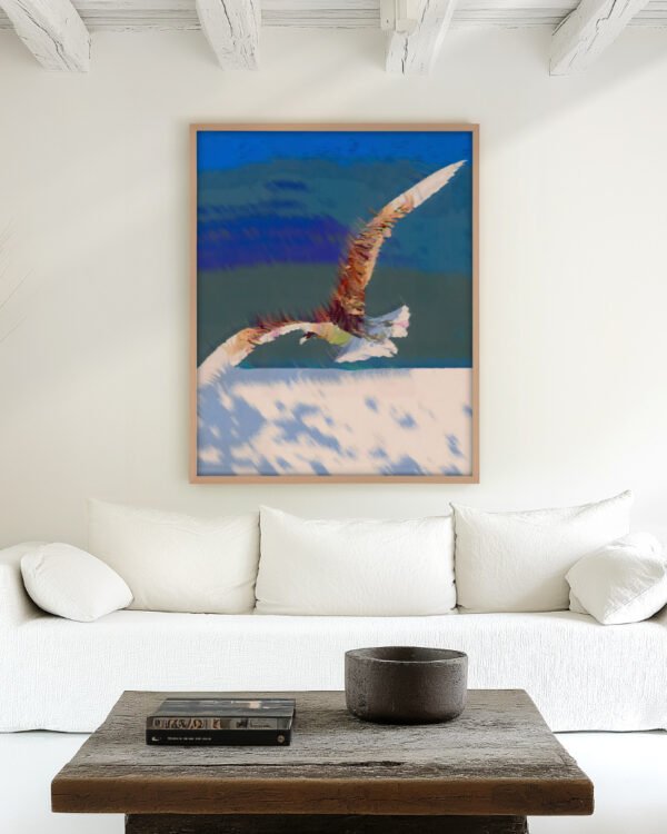 Shop Ascent birds eagle seagull fly freedom Art Print, Canvas Print - available at 83oranges.com by artist Uma Gokhale India