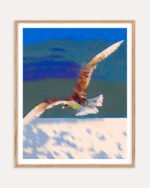 Shop Ascent birds eagle seagull fly freedom Art Print, Canvas Print - available at 83oranges.com by artist Uma Gokhale India