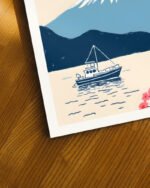 Shop Japan Fuji San Travel Nature Landscape Art Print, Canvas Print - available at 83oranges.com by artist Uma Gokhale India