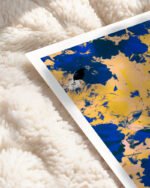 Shop Cobalt garden bold abstract brushstrokes vivid Art Print, Canvas Print - available at 83oranges.com by artist Uma Gokhale India Shop Cobalt garden bold abstract brushstrokes vivid Art Print, Canvas Print - available at 83oranges.com by artist Uma Gokhale India