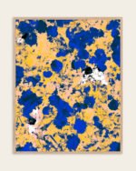 Shop Cobalt garden bold abstract brushstrokes vivid Art Print, Canvas Print - available at 83oranges.com by artist Uma Gokhale India Shop Cobalt garden bold abstract brushstrokes vivid Art Print, Canvas Print - available at 83oranges.com by artist Uma Gokhale India