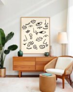 Shop Senses abstract human expressions whimsical eclectic quirky face Art Print, Canvas Print - available at 83oranges.com by artist Uma Gokhale India Shop Senses abstract human expressions whimsical eclectic quirky face Art Print, Canvas Print - available at 83oranges.com by artist Uma Gokhale India