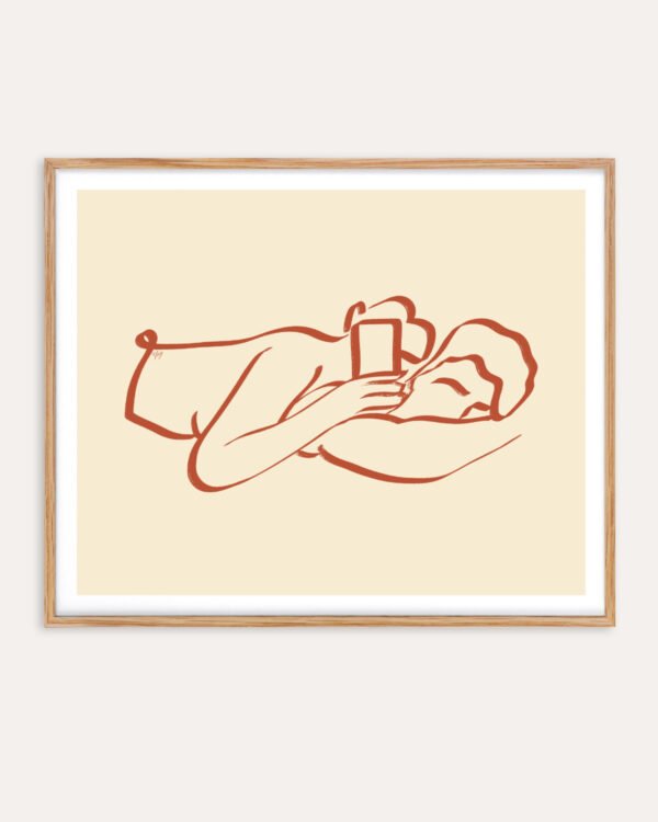 Shop Us love passion minimal line art drawing sketch nude Art Print, Canvas Print - available at 83oranges.com by artist Uma Gokhale India