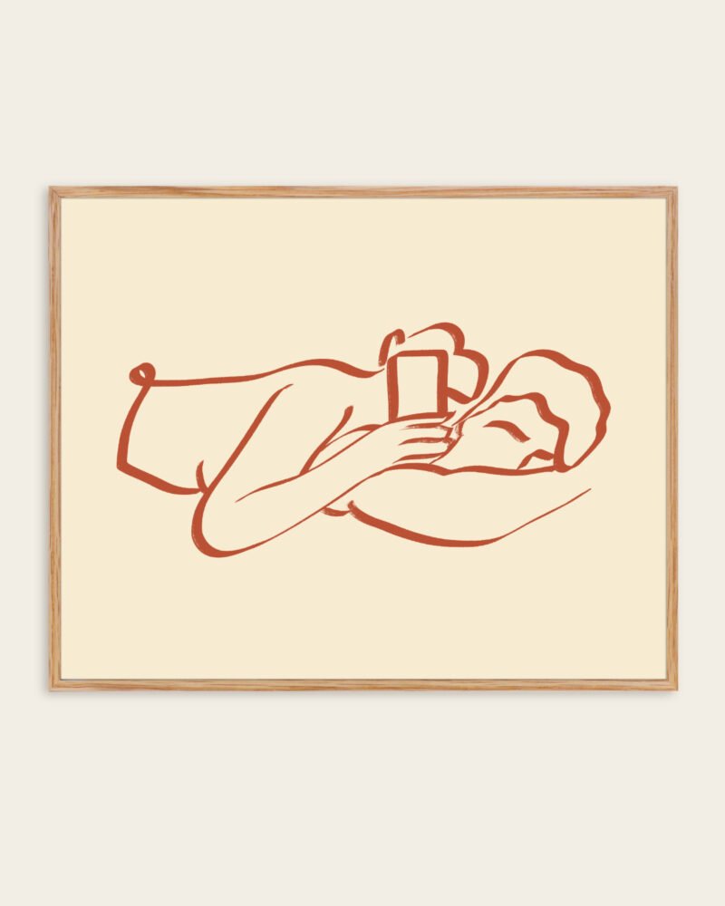 Shop Us love passion minimal line art drawing sketch nude Art Print, Canvas Print - available at 83oranges.com by artist Uma Gokhale India