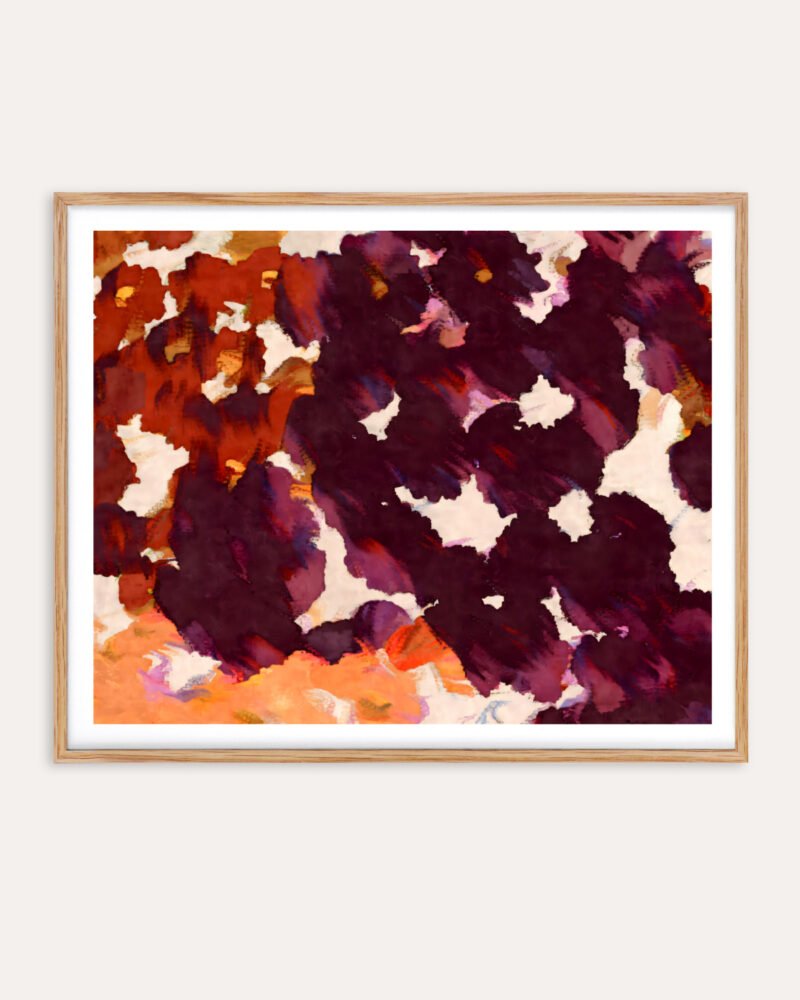 Shop Velarium | Wine & Velvet Abstract floral brushstrokes vivid Art Print, Canvas Print - available at 83oranges.com by artist Uma Gokhale India Shop Velarium | Wine & Velvet Abstract floral brushstrokes vivid Art Print, Canvas Print - available at 83oranges.com by artist Uma Gokhale India