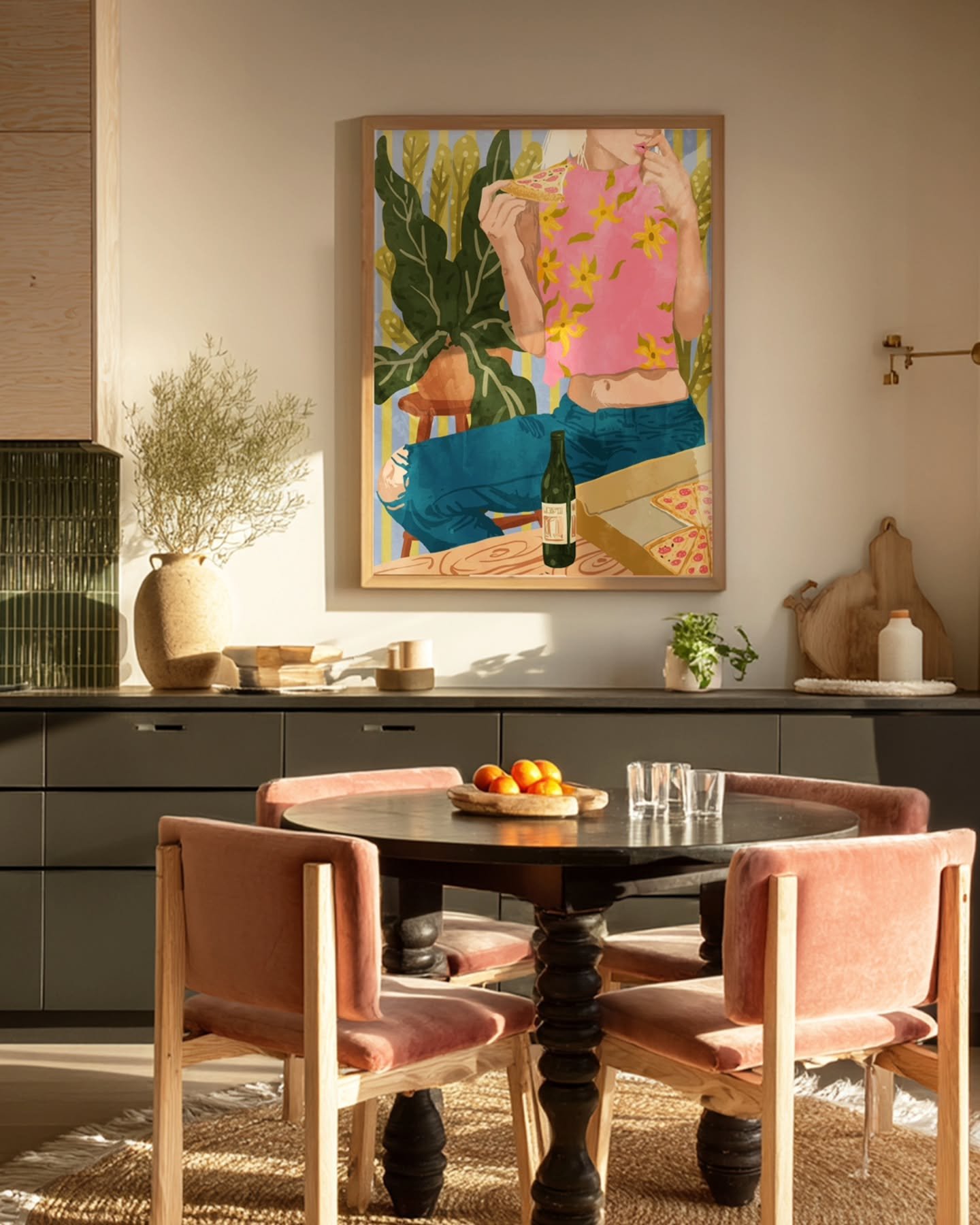 Museum-quality artist-edition fine Art Print & Canvas Print - available at 83oranges.com by artist Uma Gokhale India Museum-quality artist-edition fine Art Print & Canvas Print - available at 83oranges.com by artist Uma Gokhale India