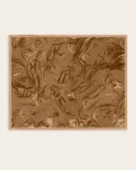 Shop Shape of a Feeling — Sienna Brown Smoked Earth Abstract Art Print, Canvas Print - available at 83oranges.com by artist Uma Gokhale India
