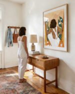 Figurative painterly fine art print titled “The wild world & a rebel heart” by Uma Gokhale for contemporary interiors