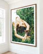 Shop Jungle nap woman bird grass painting Art Print, Canvas Print, commercial digital license, instant download printable - exclusively certified at 83oranges.com by artist Uma Gokhale Indialatets