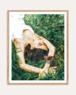 Shop Jungle nap woman bird grass painting Art Print, Canvas Print, commercial digital license, instant download printable - exclusively certified at 83oranges.com by artist Uma Gokhale Indialatets