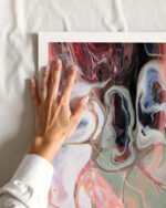 Shop Resonance of the Earth: The Silent Frequency abstract sounds vibration marble conceptual Art Print, Canvas Print - available at 83oranges.com by artist Uma Gokhale India for contemporary interiors