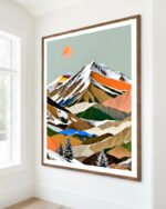 Shop whispers of the summit Dreamy Mountain Collage small batch Art Print, Canvas Print & Fabric Print - exclusively available at 83oranges.com by artist Uma Gokhale India Shop whispers of the summit Dreamy Mountain Collage small batch Art Print, Canvas Print & Fabric Print - exclusively available at 83oranges.com by artist Uma Gokhale India