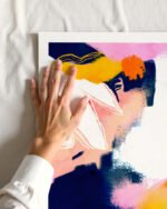 Abstract painterly fine art print titled “Deep dream” by Uma Gokhale for contemporary interiors Abstract painterly fine art print titled “Deep dream” by Uma Gokhale for contemporary interiors