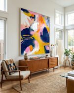 Abstract painterly fine art print titled “Deep dream” by Uma Gokhale for contemporary interiors Abstract painterly fine art print titled “Deep dream” by Uma Gokhale for contemporary interiors