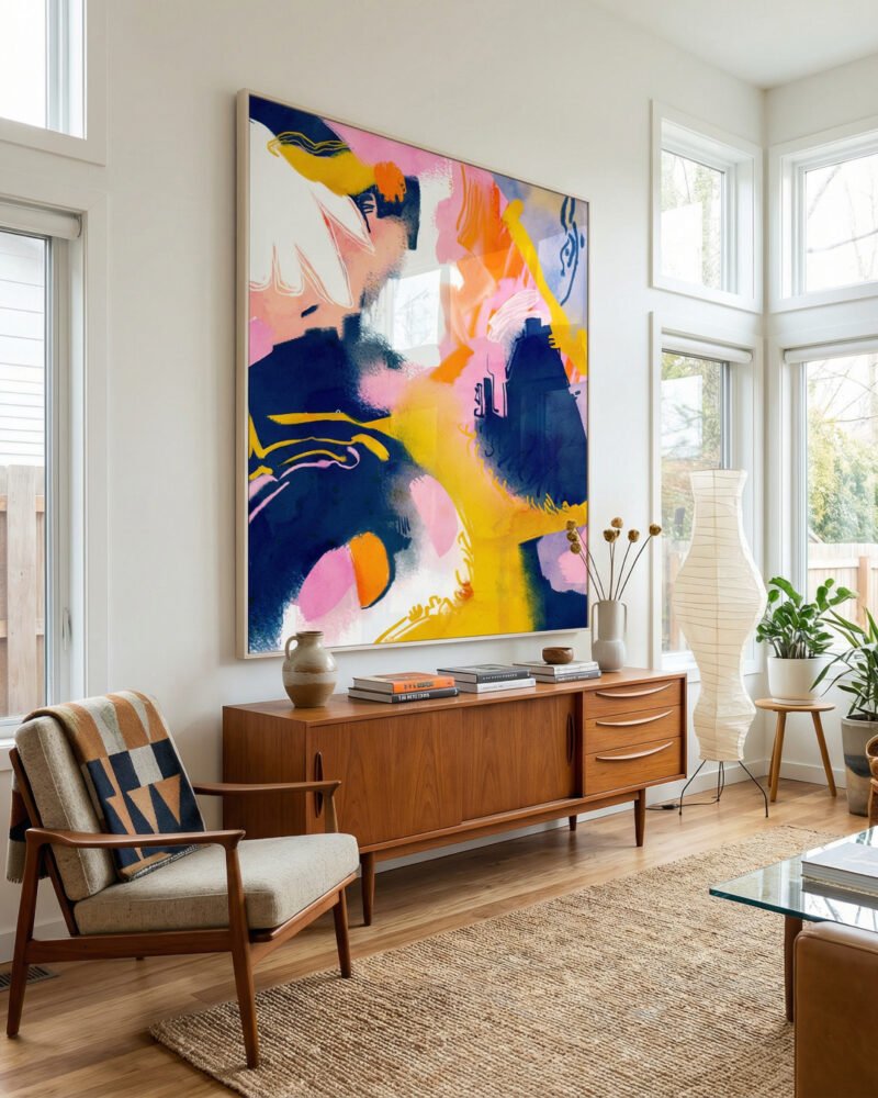 Abstract painterly fine art print titled “Deep dream” by Uma Gokhale for contemporary interiors Abstract painterly fine art print titled “Deep dream” by Uma Gokhale for contemporary interiors