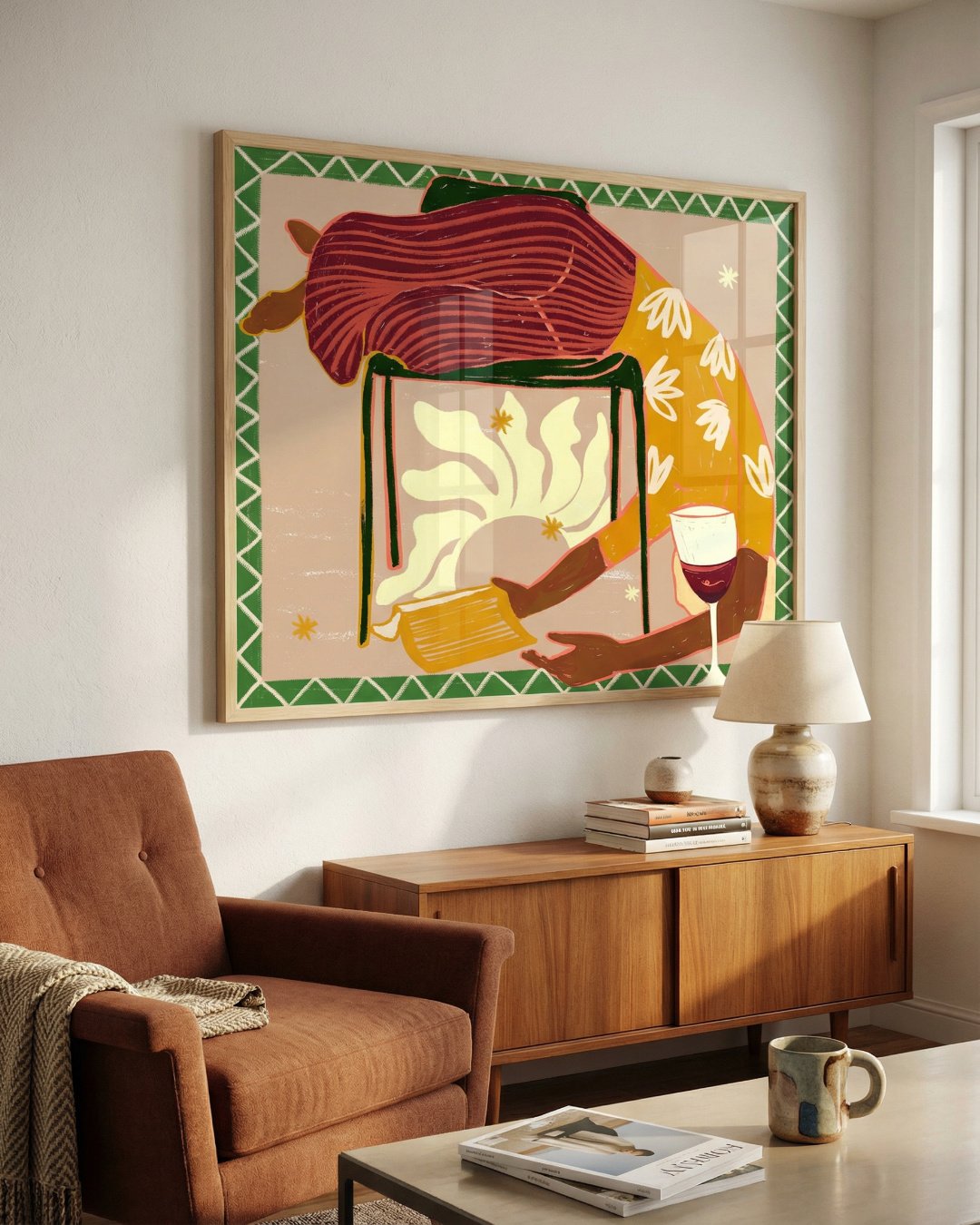 Shop is it weekend yet bohemian Art Print, Canvas Print, digital printable download - available at 83oranges.com by artist Uma Gokhale India [review]