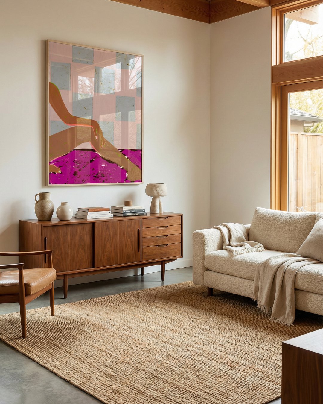 Shop checked out nude figurative bohemian Art Print, Canvas Print, digital printable download - available at 83oranges.com by artist Uma Gokhale India [review]