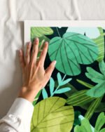 Abstract nature botanical painterly Jungle watercolor fine art print titled “Rainforest ||” by Uma Gokhale for contemporary interiors Abstract nature botanical painterly Jungle watercolor fine art print titled “Rainforest ||” by Uma Gokhale for contemporary interiors