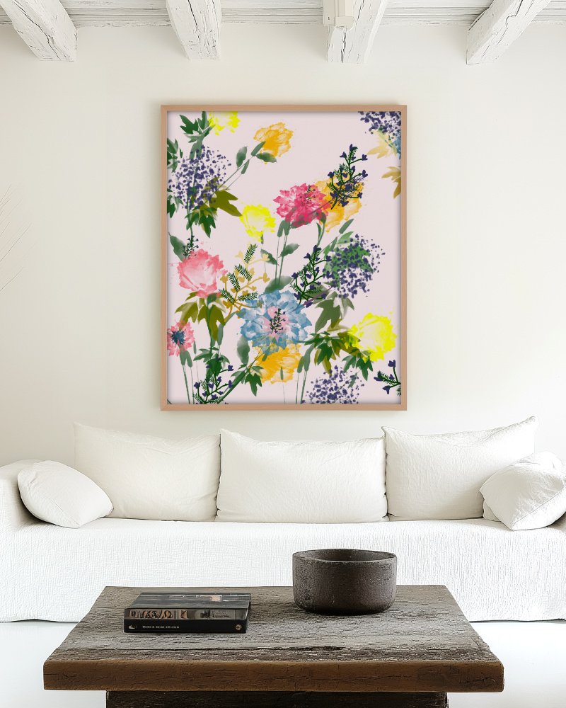 Abstract nature botanical painterly fine art print titled “The world I return to” by Uma Gokhale for contemporary interiors Abstract nature botanical painterly fine art print titled “The world I return to” by Uma Gokhale for contemporary interiors