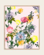 Abstract nature botanical painterly fine art print titled “The world I return to” by Uma Gokhale for contemporary interiors