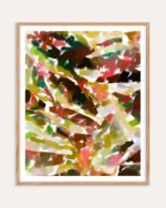 Abstract Marine painterly fine art print titled “Something's Fishy” by Uma Gokhale for contemporary interiors