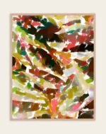 Abstract Marine painterly fine art print titled “Something's Fishy” by Uma Gokhale for contemporary interiors